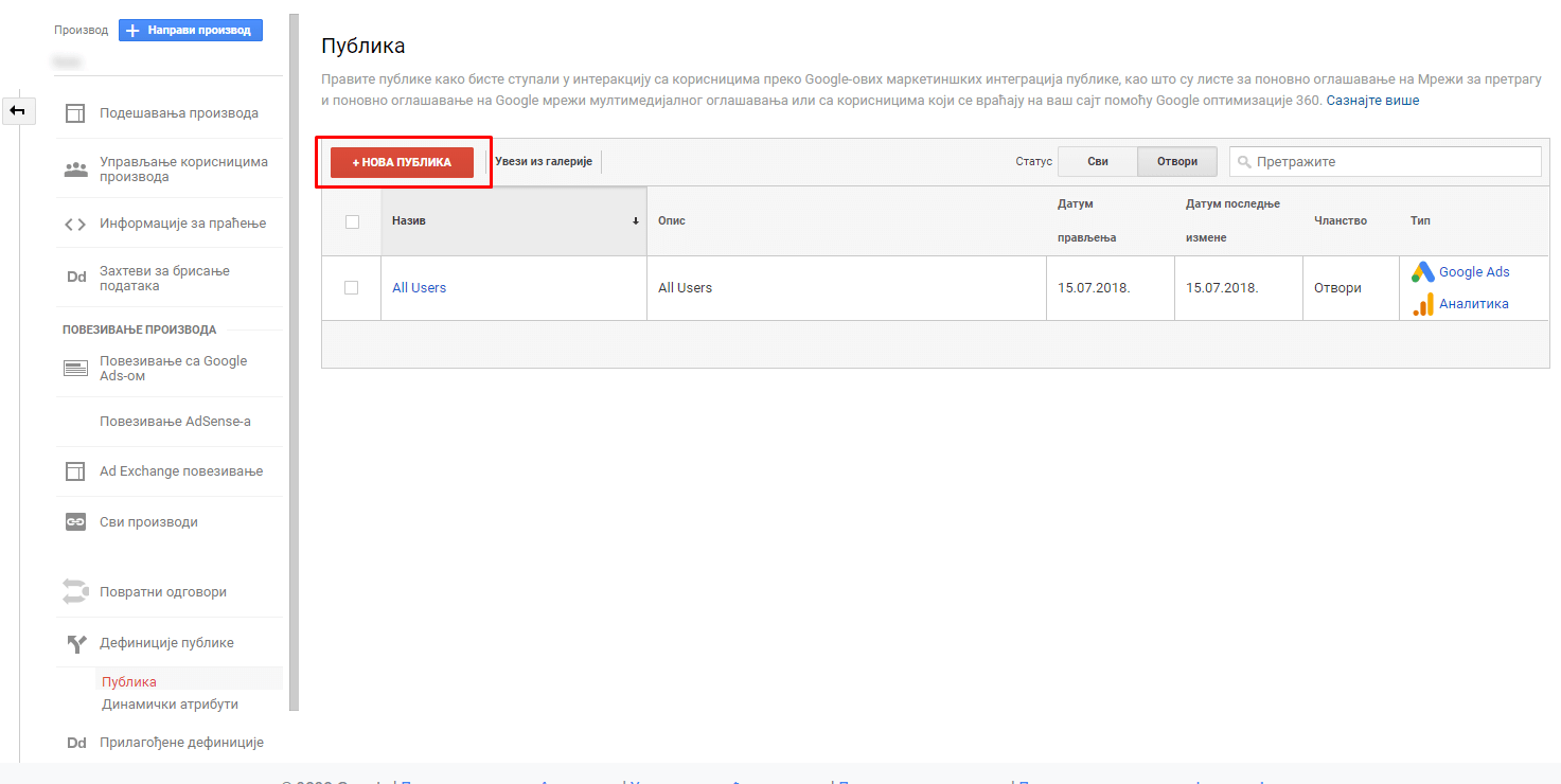 Google Analitika remarketing 6