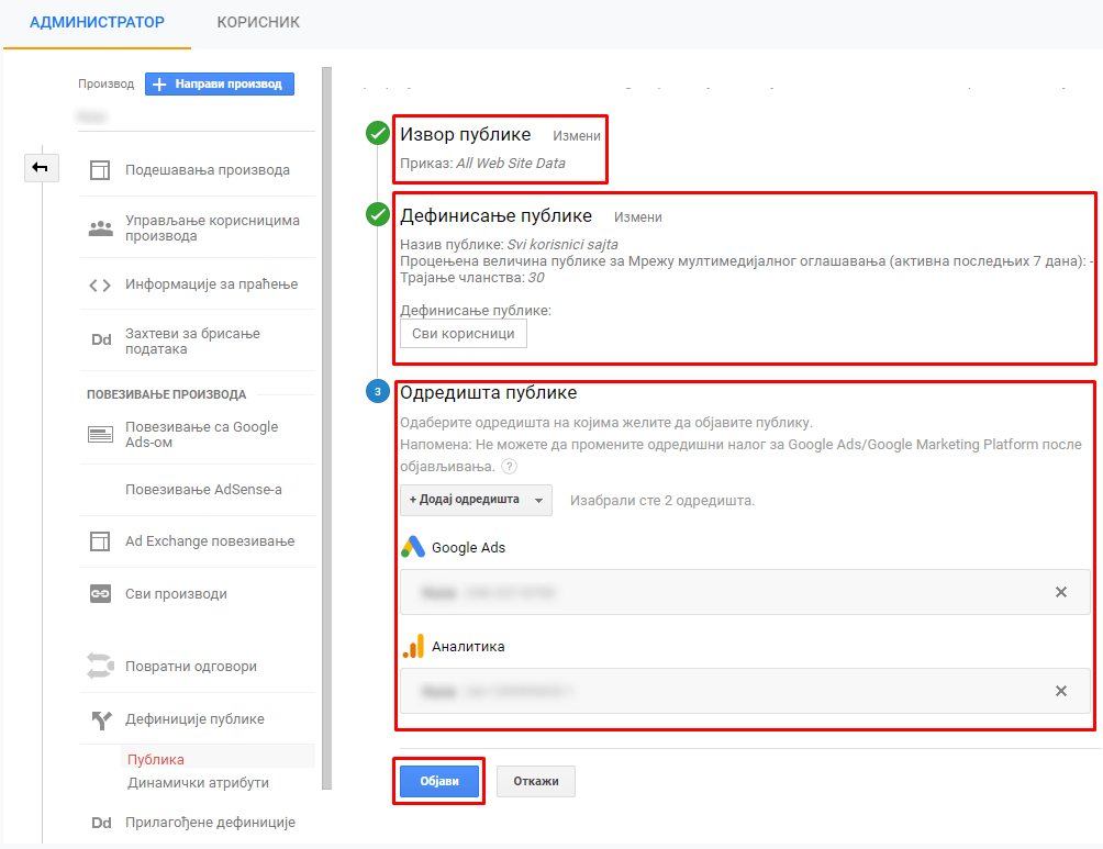 Google Analitika remarketing 7