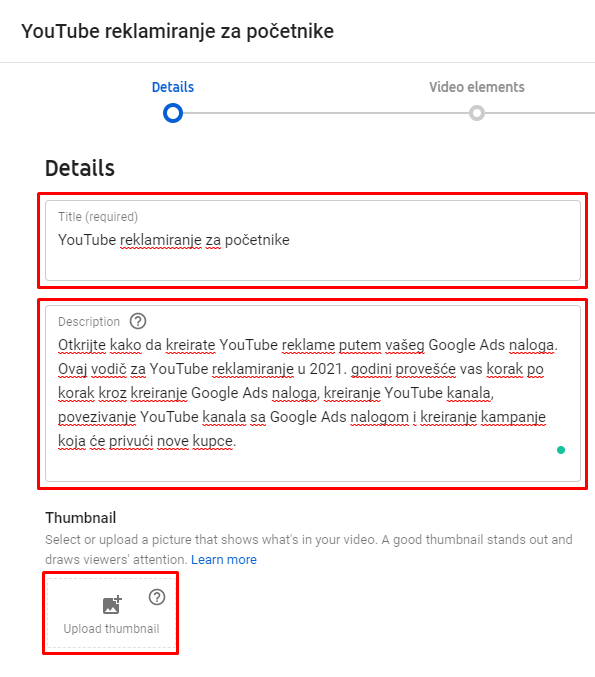 Uploadovanje YouTube videa Uploadovanje YouTube videa