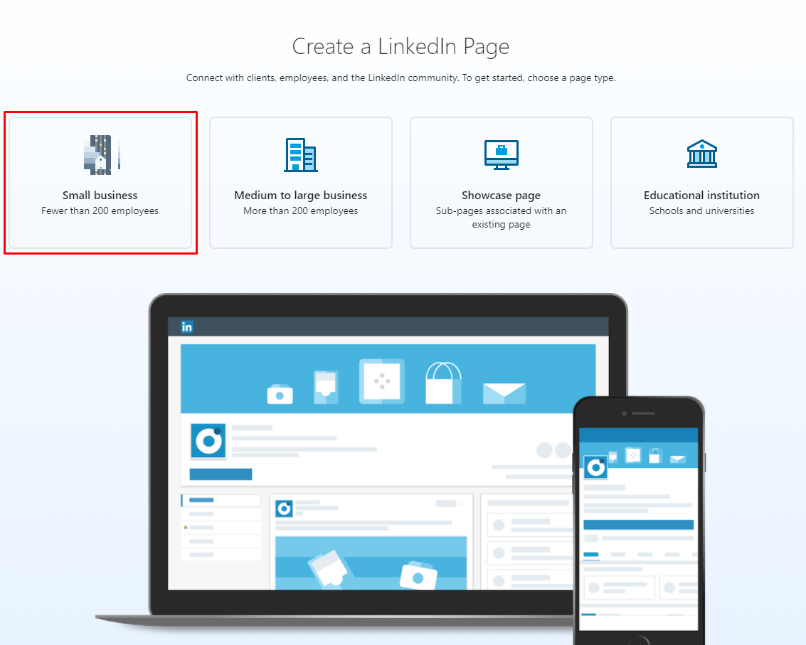 Kreiranje LinkedIn stranice treci korak Kreiranje LinkedIn stranice treci korak
