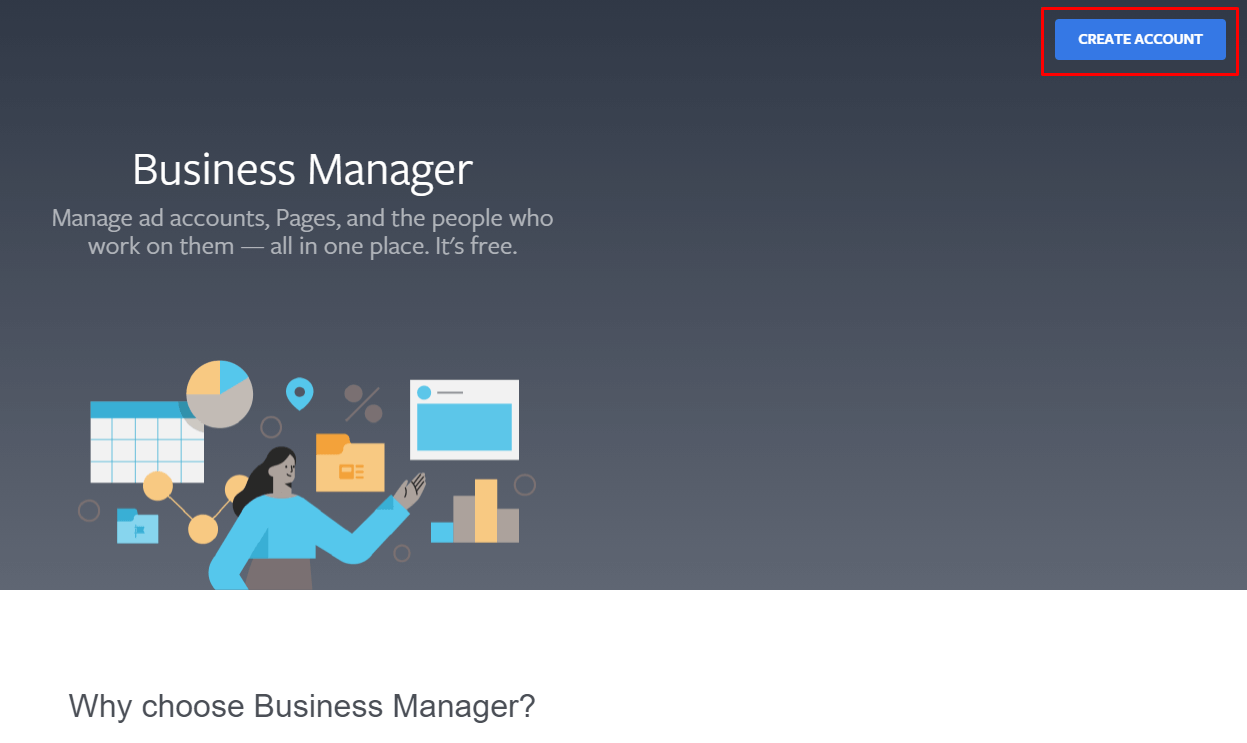 Kreiranje Business Manager naloga prvi korak