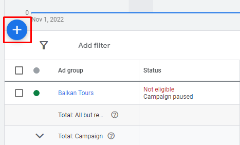 Dodavanje nove ad grupe drugi korak Dodavanje nove ad grupe drugi korak